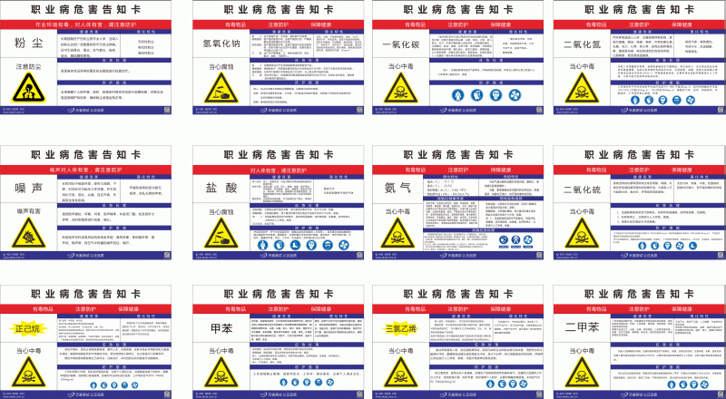 職業(yè)病危害因素告知卡